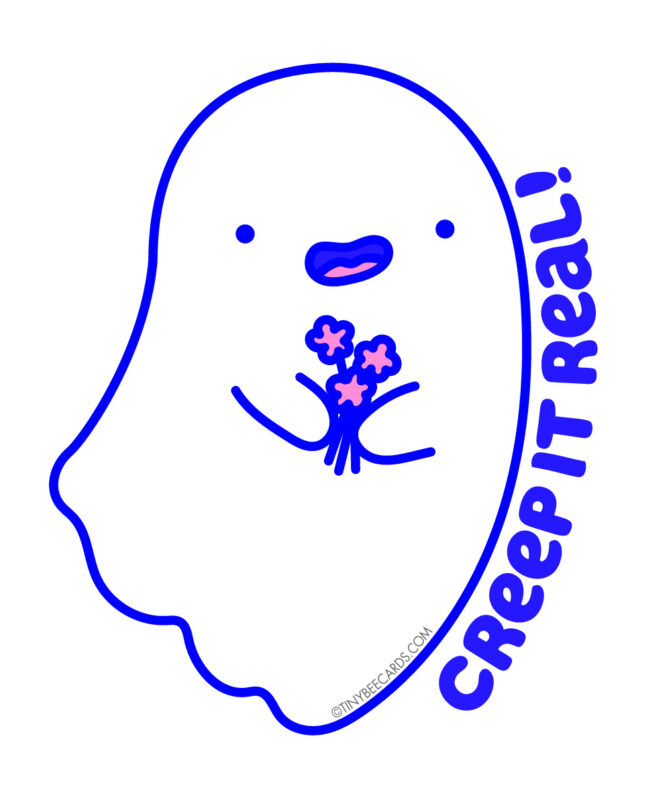 Creep It Real Ghost Sticker